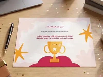 شهادة تقدير للبطل